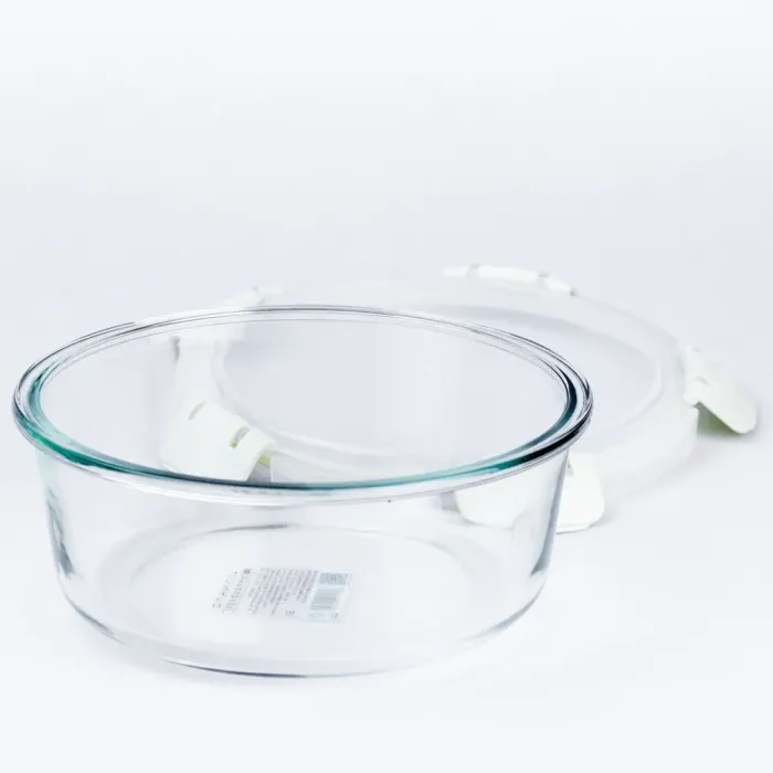 Банка для хранения сыпучих продуктов пластиковая круглая (HP388GR) - изображение 3