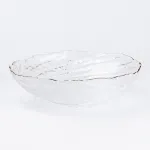 Блюдце скляне для сервіровки стола прозоре (HP4140)