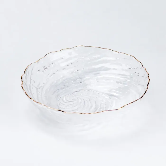 Блюдце скляне для сервіровки стола прозоре (HP4140) - зображення 2