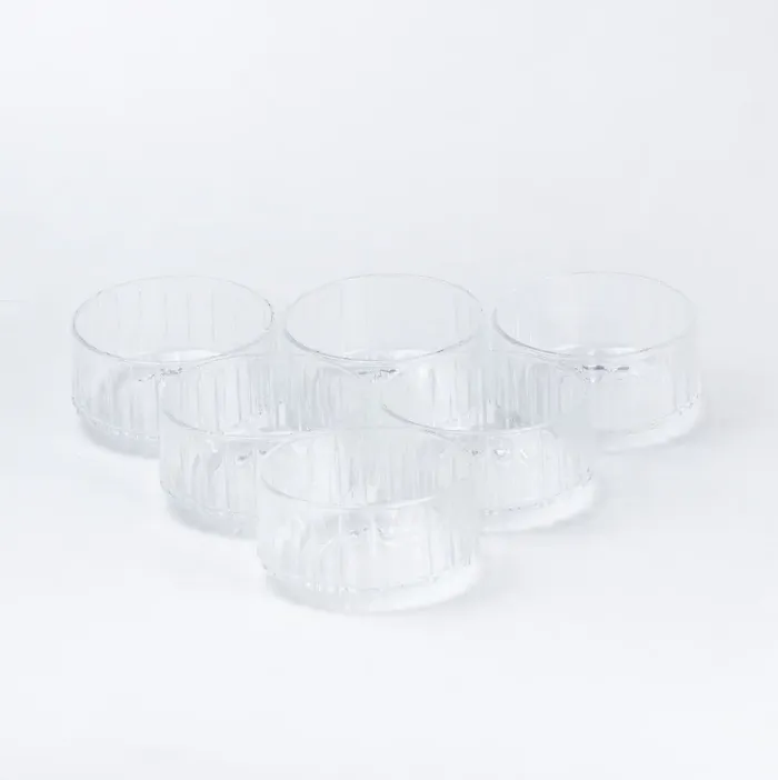 Набір піал скляних 6 шт салатниці (HP522) - зображення 1
