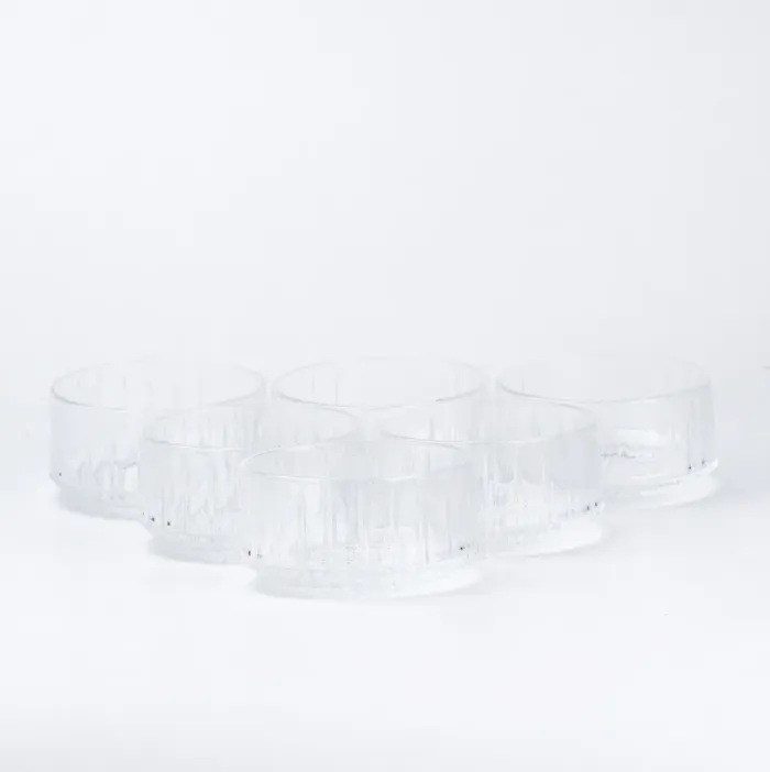 Набір піал скляних 6 шт салатниці (HP522) - зображення 2