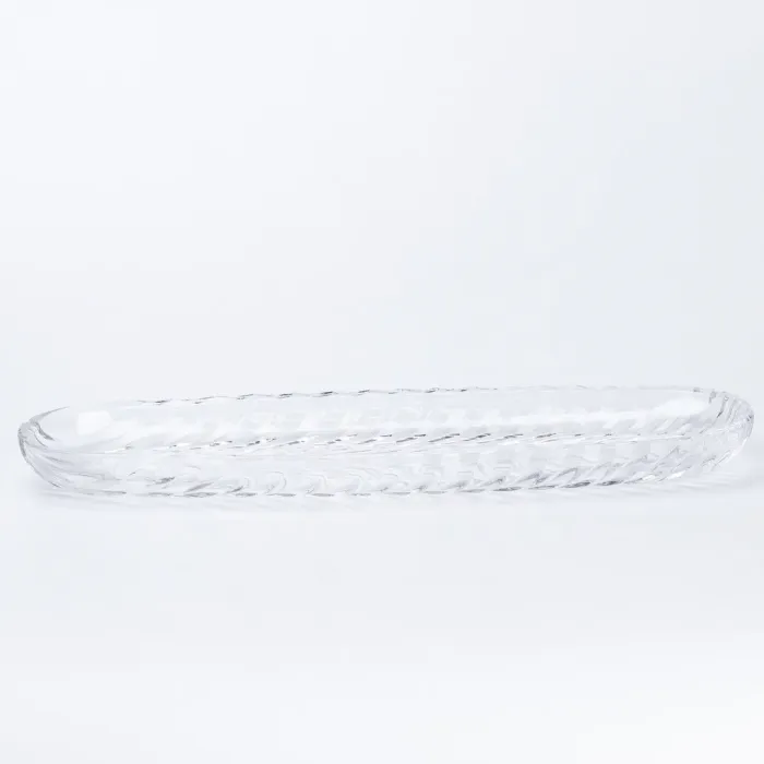 Салатниця скляна прямокутна прозора тарілка для салату (HP532) - зображення 3