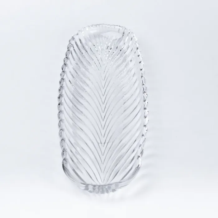 Салатниця скляна прямокутна прозора тарілка для салату (HP532) - зображення 5