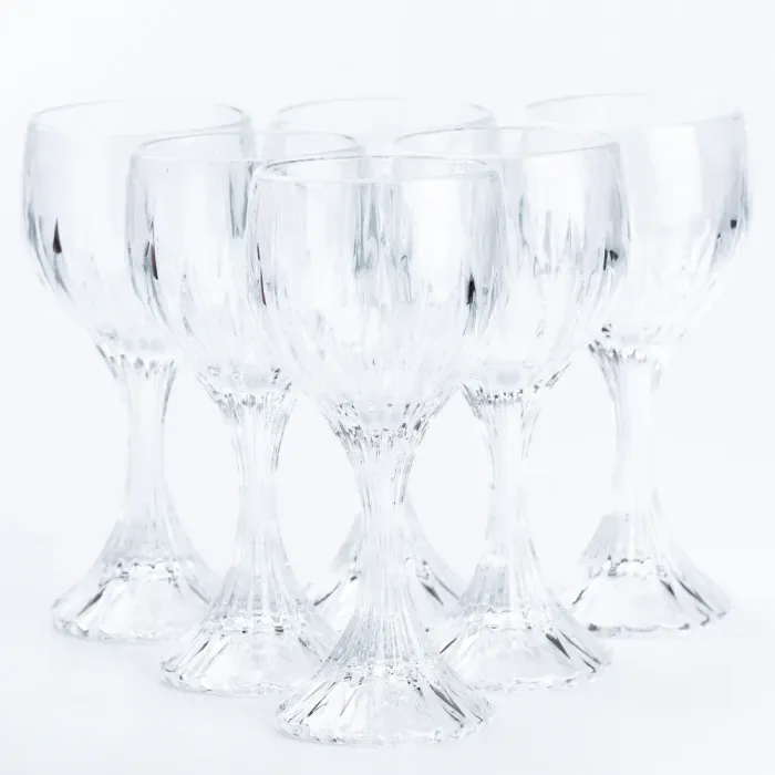 Набір келихів для вина скляний прозорі (HP550) - зображення 1