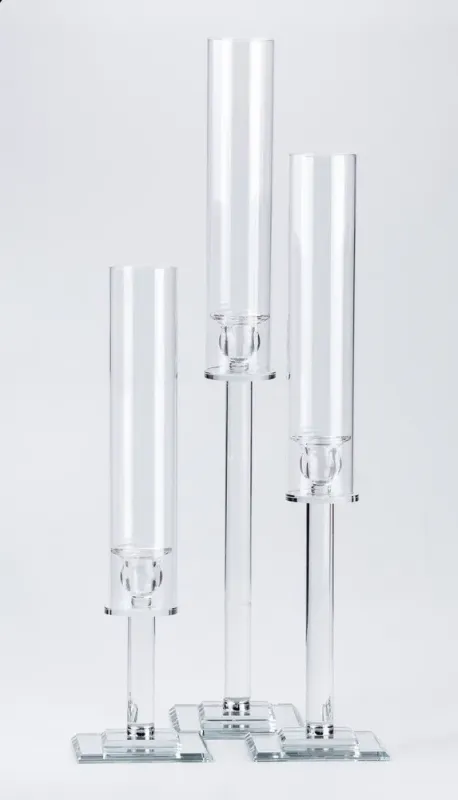 Подсвечник стеклянный высокий (HP36565) - изображение 1