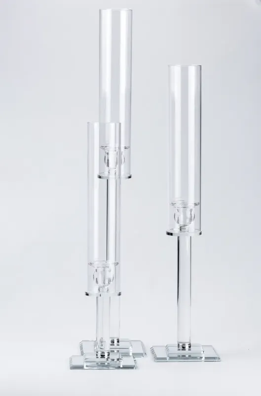 Подсвечник стеклянный высокий (HP36565) - изображение 7