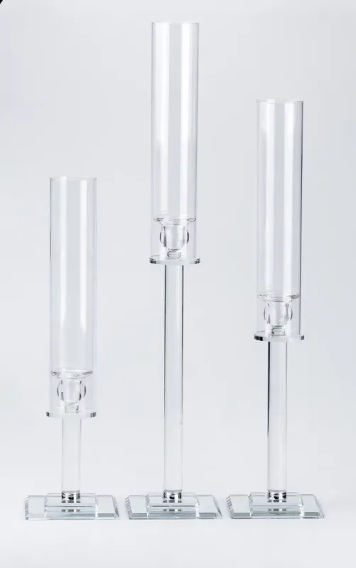 Подсвечник стеклянный высокий (HP36565) - изображение 8