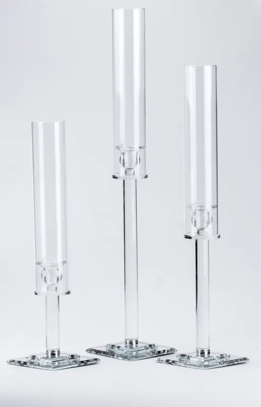 Подсвечник стеклянный высокий (HP36565) - изображение 9