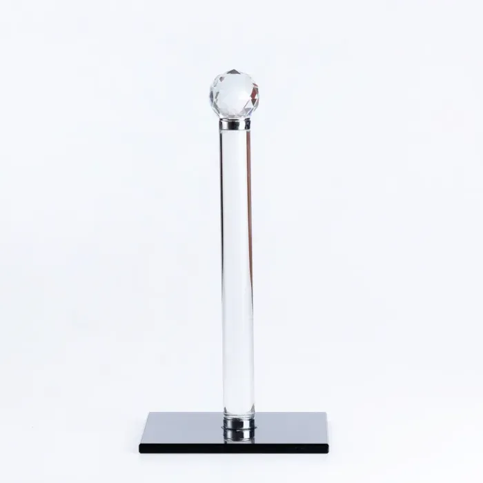 Підставка для паперових рушників настільна скляна Чорний (HP36566B) - зображення 1