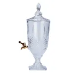 Лимонадниця на металевій підставці з краном для напоїв прозора (HP4171)