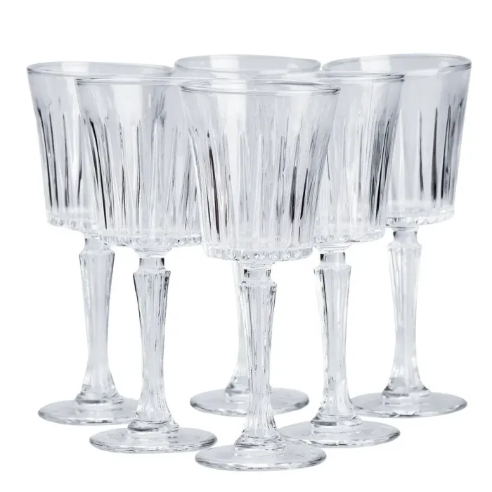 Бокал для вина стеклянный прозрачный (HP4163) - изображение 2