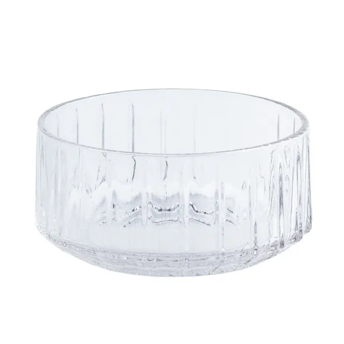 Скляна салатниця прозора кругла 13,5*6,5 см (HP521) - зображення 1