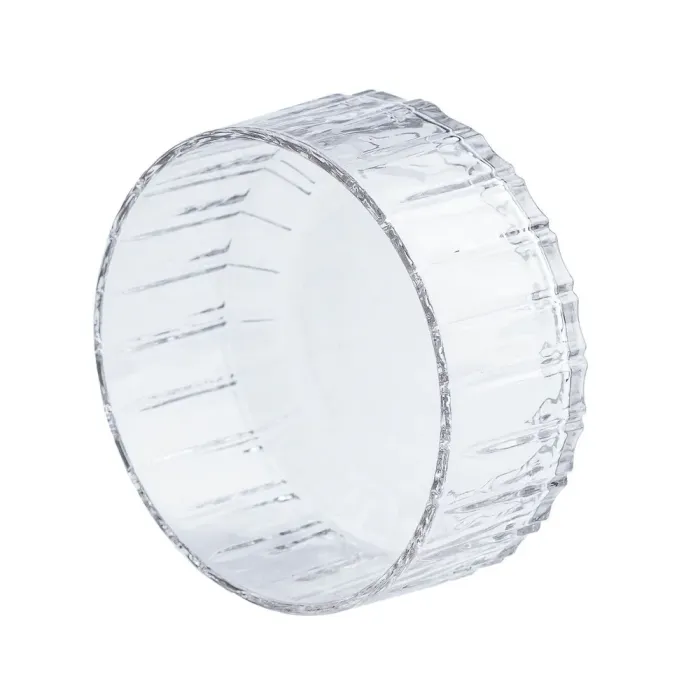 Скляна салатниця прозора кругла 13,5*6,5 см (HP521) - зображення 2