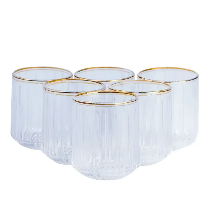 Стакан для воды и сока низкий стеклянный прозрачный (HP553) - изображение 1