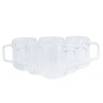 Набір скляних чашок для чаю та кави прозорі 2 штуки (HP523)