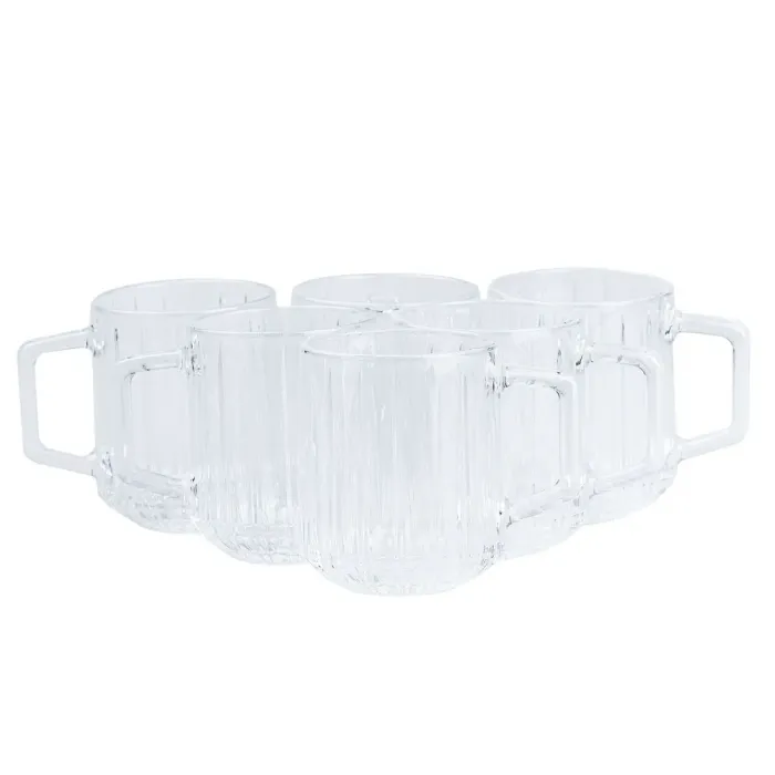 Набор стеклянных чашек для чая и кофе 2 штуки. (HP523) - изображение 1