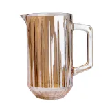 Глек скляний для напоїв прозорий із помаранчевим відтінком (HP524)