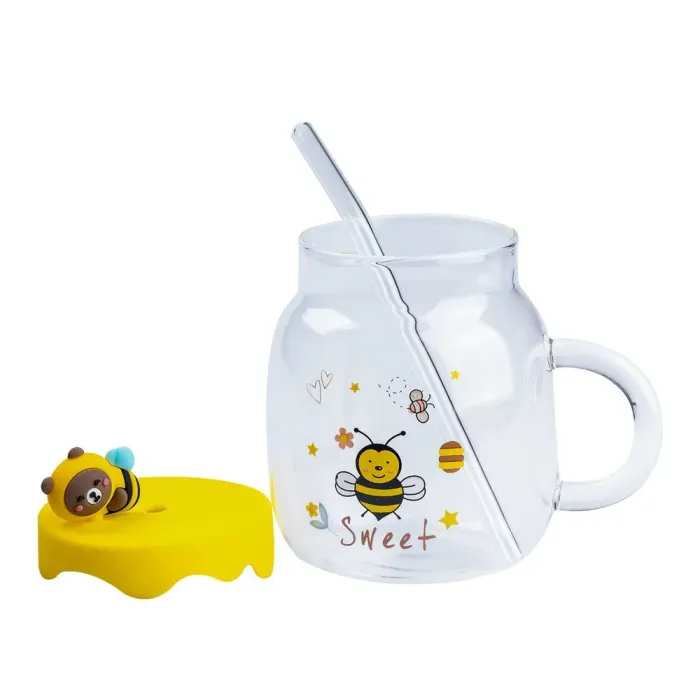 Бутылка для воды с пластиковой крышкой и трубочкой (HP7212) - изображение 2