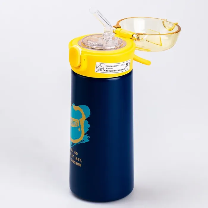 Термос с поильником металлический для чая YoU Cup Dreams синий чашка термос (HP28494BL) - изображение 4