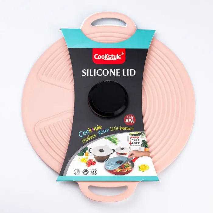 Многоразовая силиконовая крышка для кастрюлы с ручками 27 х 23 см (HP34541M) - изображение 6