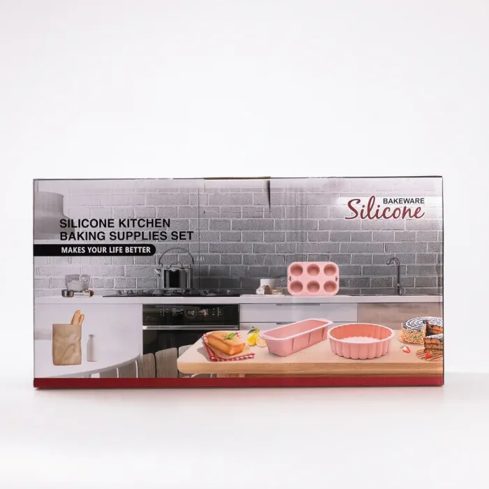Силиконовый набор форм для выпечки с антипригарным покрытием с кухонными принадлежностями и прихваткой 8 шт. (HP34543) - изображение 9