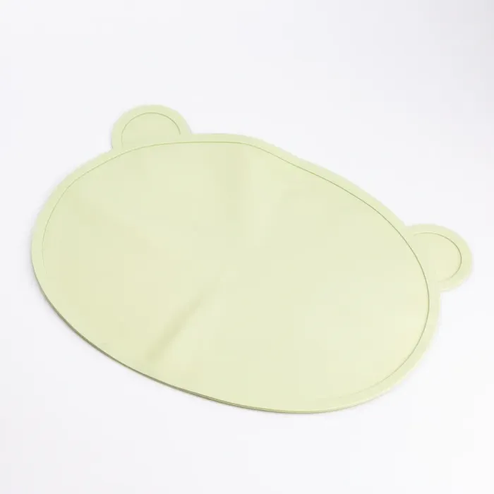 Дитячий набір силіконового посуду для годування дитини 7 предметів Оливковий (HP34546G) - зображення 2