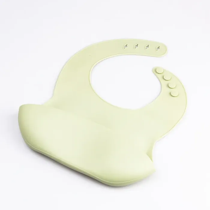 Дитячий набір силіконового посуду для годування дитини 7 предметів Оливковий (HP34546G) - зображення 6