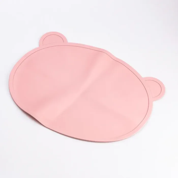 Дитячий набір силіконового посуду для годування дитини 7 предметів Рожевий (HP34546P) - зображення 6