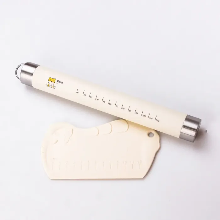 Силиконовый коврик со скалкой для раскатки прямоугольного теста с разметкой (HP34547T) - изображение 2