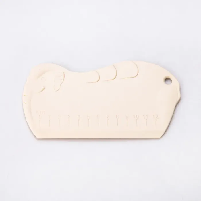 Силиконовый коврик со скалкой для раскатки прямоугольного теста с разметкой Бежевый (HP34547W) - изображение 4