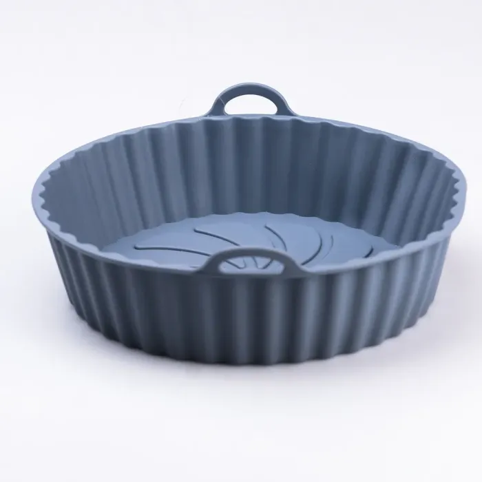 Форма для выпечки силиконовая 5х20 см круглая кондитерская 1 литр Серая (HP34548G) - изображение 3