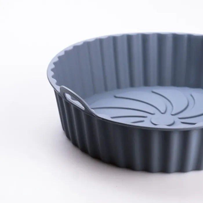 Форма для выпечки силиконовая 5х20 см круглая кондитерская 1 литр Серая (HP34548G) - изображение 5