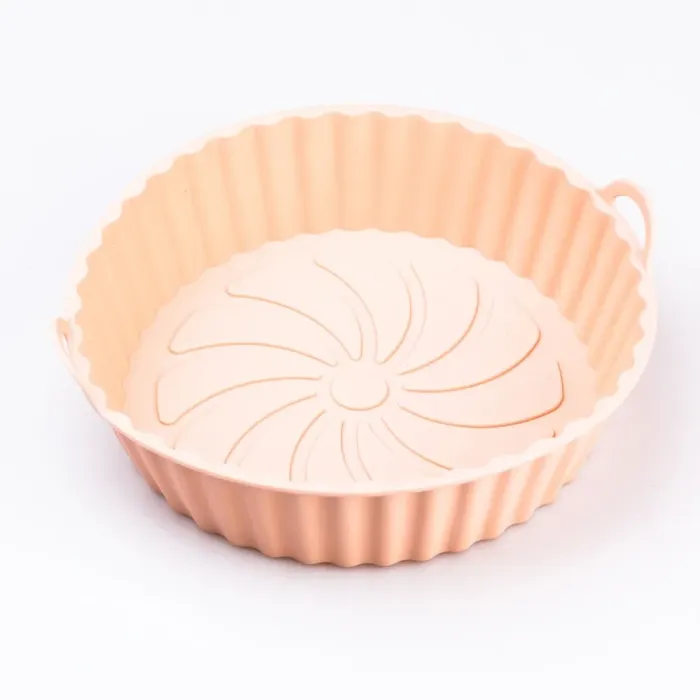 Форма для выпекания силиконовая 5х20 см круглая кондитерская 1 литр Персиковая (HP34548P) - изображение 1