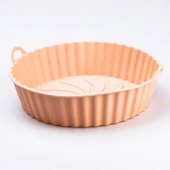 Форма для выпекания силиконовая 5х20 см круглая кондитерская 1 литр Персиковая (HP34548P) - изображение 3