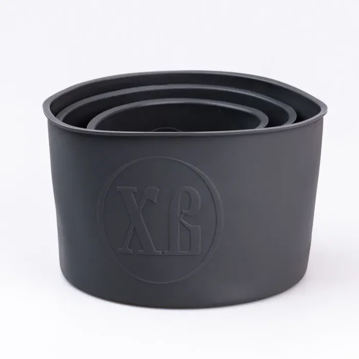 Форма силиконовая для выпечки кулича круглая кулича набор 3 штуки 10.5 • 9.0 • 8.5 см (HP35555) - изображение 2