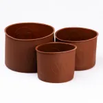 Форма силиконовая для выпечки кулича круглая кулича набор 3 штуки 1.57 • 1.08 • 0.89 литра (HP35556)