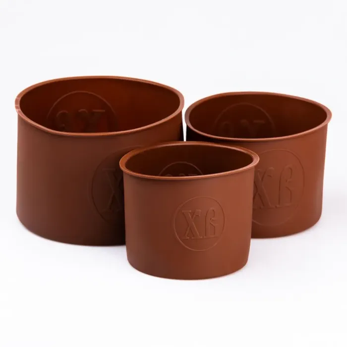 Форма силиконовая для выпечки кулича круглая кулича набор 3 штуки 1.57 • 1.08 • 0.89 литра (HP35556) - изображение 1