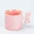 Чашка з ручкою у вигляді бантика керамічна 350 мл Рожева (HP7185P)