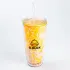 Многоразовый стакан с трубочкой G.Duck Cup Spray желтый (HP18313O)