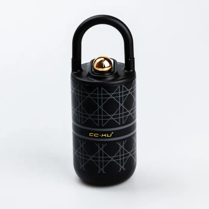 Дорожній термос із ручкою CCKU чорний термос металевий (HP45605B) - зображення 1