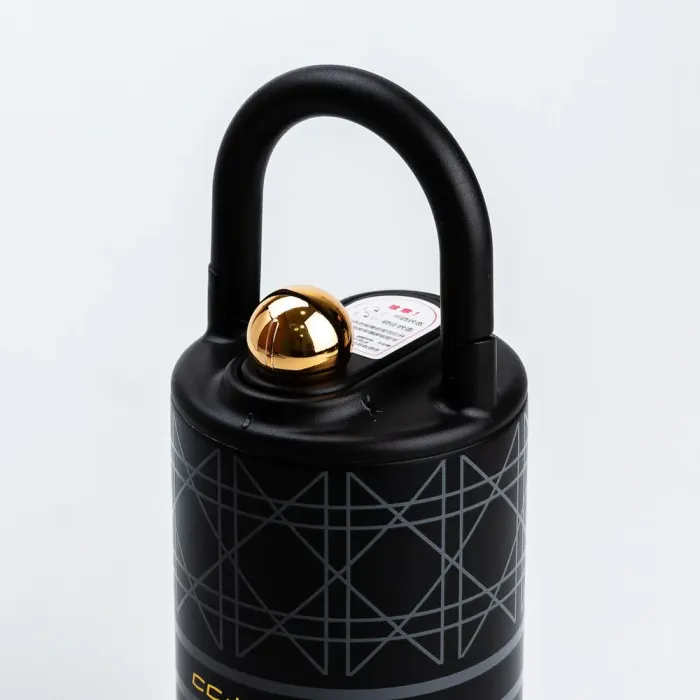 Дорожній термос із ручкою CCKU чорний термос металевий (HP45605B) - зображення 2