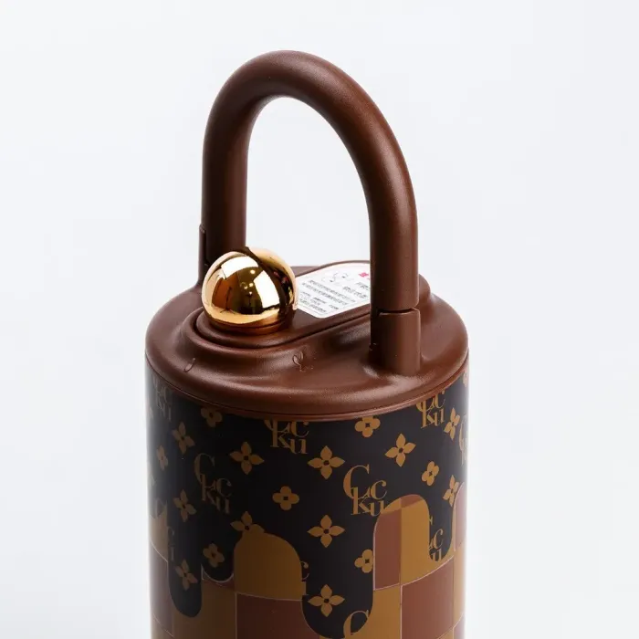 Дорожній термос із ручкою CCKU коричневий термос металевий (HP45605BR) - зображення 2