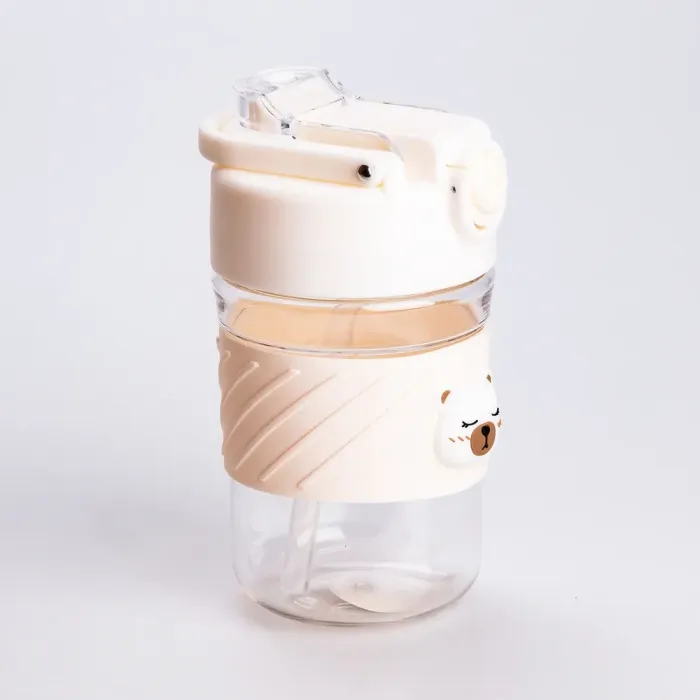 Бутылка для воды многоразовая 450мл белая бутылочка для воды (HP28486W) - изображение 4