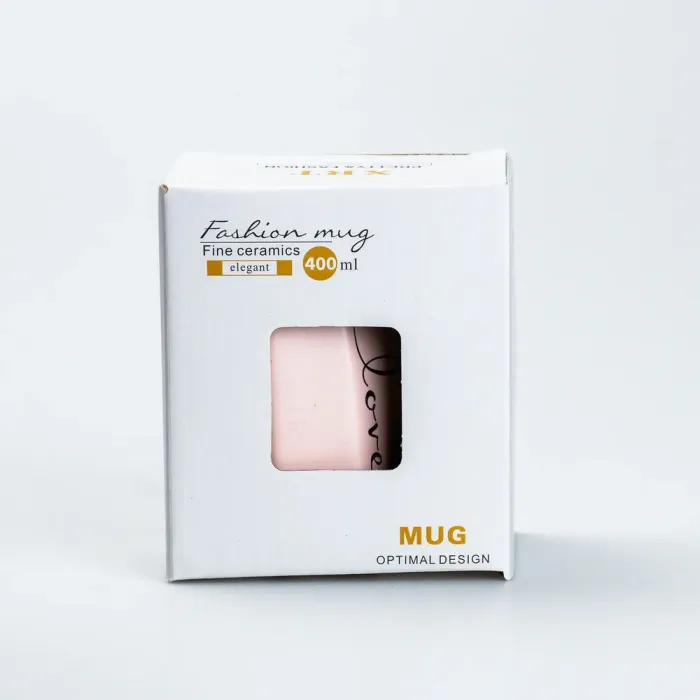 Чашка керамическая для чая и кофе 400 мл Love Розовая (HP7188P) - изображение 3