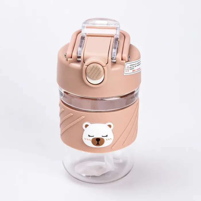 Бутылка для воды 450мл многоразовая коричневая бутылочка для воды (HP28486BR) - изображение 4