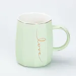 Чашка керамічна для чаю та кави 400 мл Love Зелена (HP7188GR)