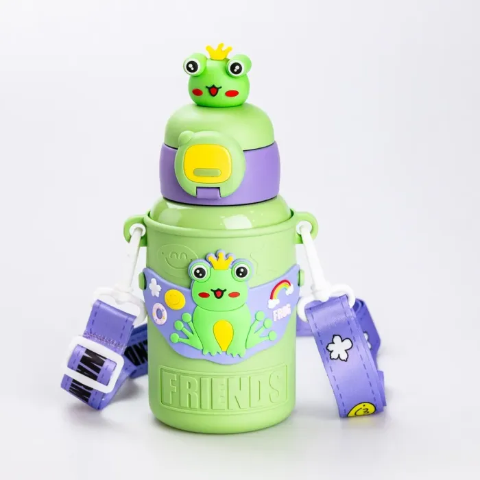 Детский термос с поилкой Friends 450мл зеленый термос стальной термос нержавейка (HP18308GR) - изображение 3