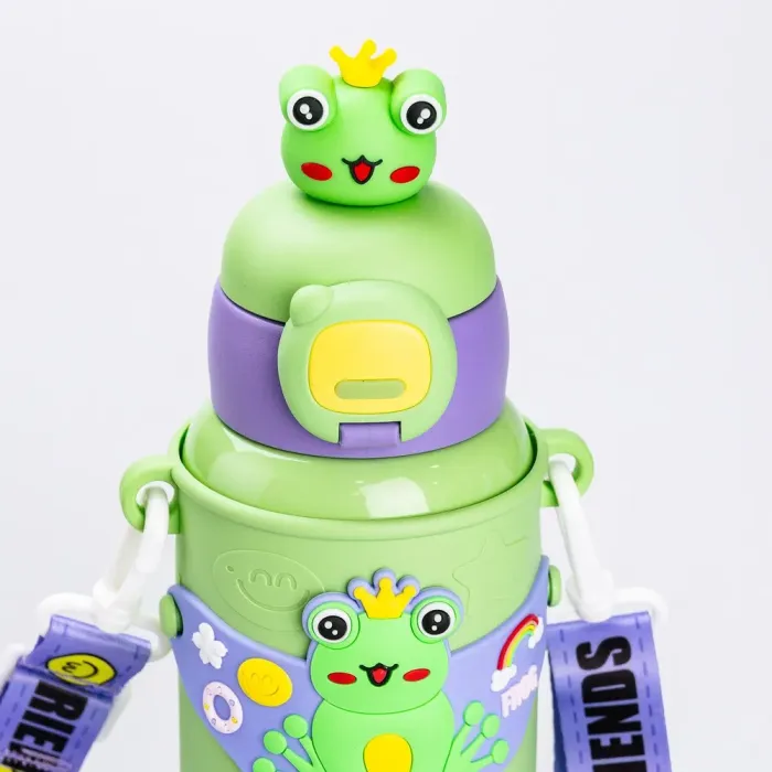 Детский термос с поилкой Friends 450мл зеленый термос стальной термос нержавейка (HP18308GR) - изображение 2