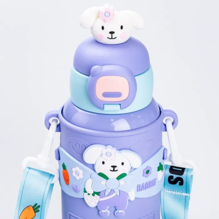 Детский термос с поилкой Friends 450мл синий термос стальной термос нержавейка (HP18308V) - изображение 2