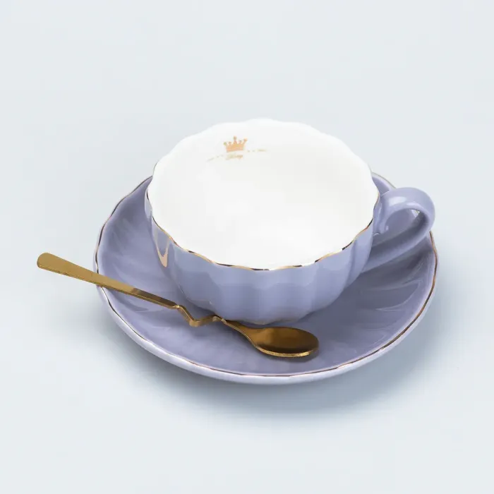 Чашка керамическая с блюдцем и ложкой 200 мл (HP7217B) - изображение 3